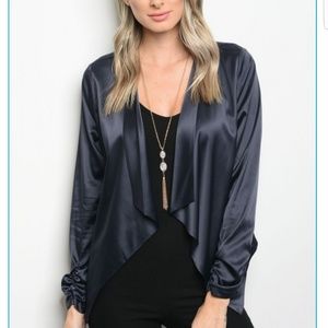 New Satin Navy Blazer